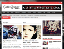 Tablet Screenshot of gothicbeauty.com